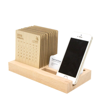 Календар настільний органайзер дерев'яний