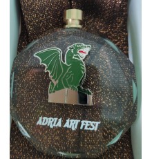 Медаль  скляна на стрічці