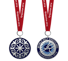 Медаль травлена  на стрічці