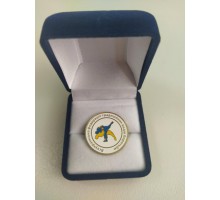 Значок травлений круглий у футлярі