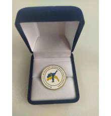 Значок травлений круглий у футлярі