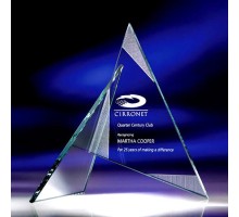 Приз скляний з гравіюванням