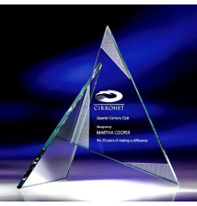 Приз скляний з гравіюванням