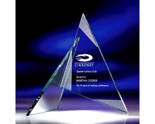 Приз скляний з гравіюванням