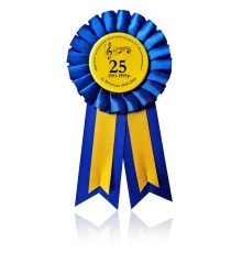 Розетка нагородна зі значком металевим 56 мм