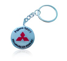 Значок травлений сріблястий автомобільний 30 мм