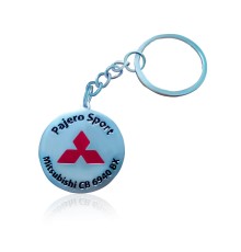 Значок травлений сріблястий автомобільний 30 мм