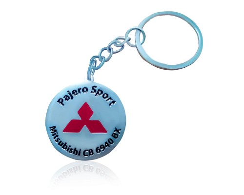 Значок травлений сріблястий автомобільний 30 мм