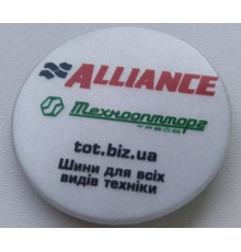 Значок закатний поліграфічний світловідбивний 56мм