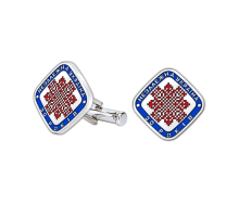 Запонки  з українським орнаментом