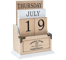 Календар вечний настільний дерев'яний А6