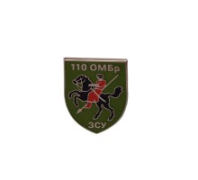 Значок щит з тризубом