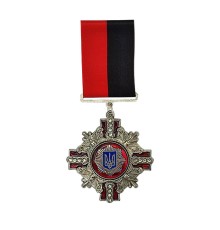 Значок литий хрест на колодці 50*50мм