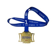 Медаль травлена нестандартна 80 мм