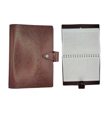 Блокнот в шкіряному переплеті 10х14 см
