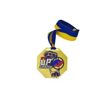 Медаль золотиста металева з UF-друком 