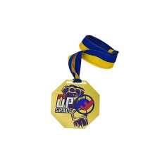 Медаль золотиста металева з UF-друком 