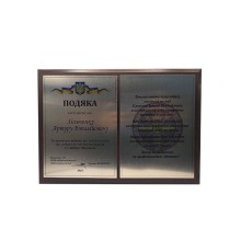 Диплом благодарность именной