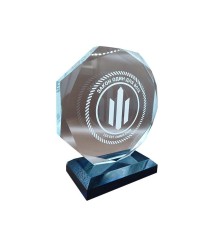 Приз скляний з уф-друком «Закон один для всіх» 