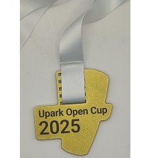 Медаль металева золотиста «Upark Open Cup 2025»