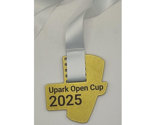 Медаль металева золотиста «Upark Open Cup 2025»