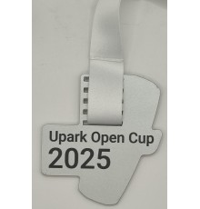 Медаль металева срібна  «Upark Open Cup 2025» 70х75 мм